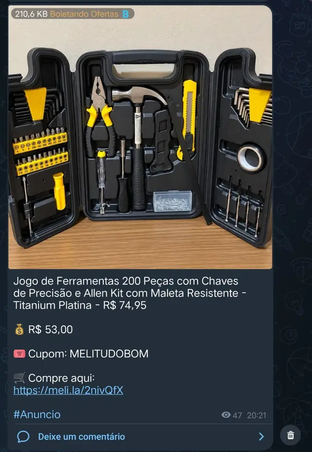 Publicação anterior: Jogo de ferramentas